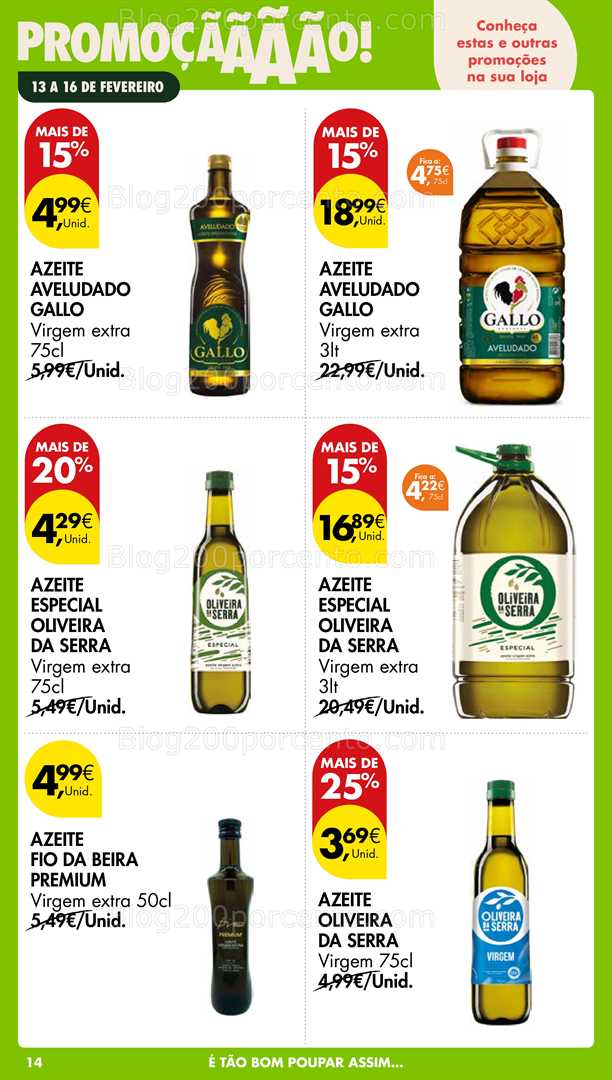 Antevisão Folheto PINGO DOCE Promoções Fim de Semana - 13 a 16 fevereiro