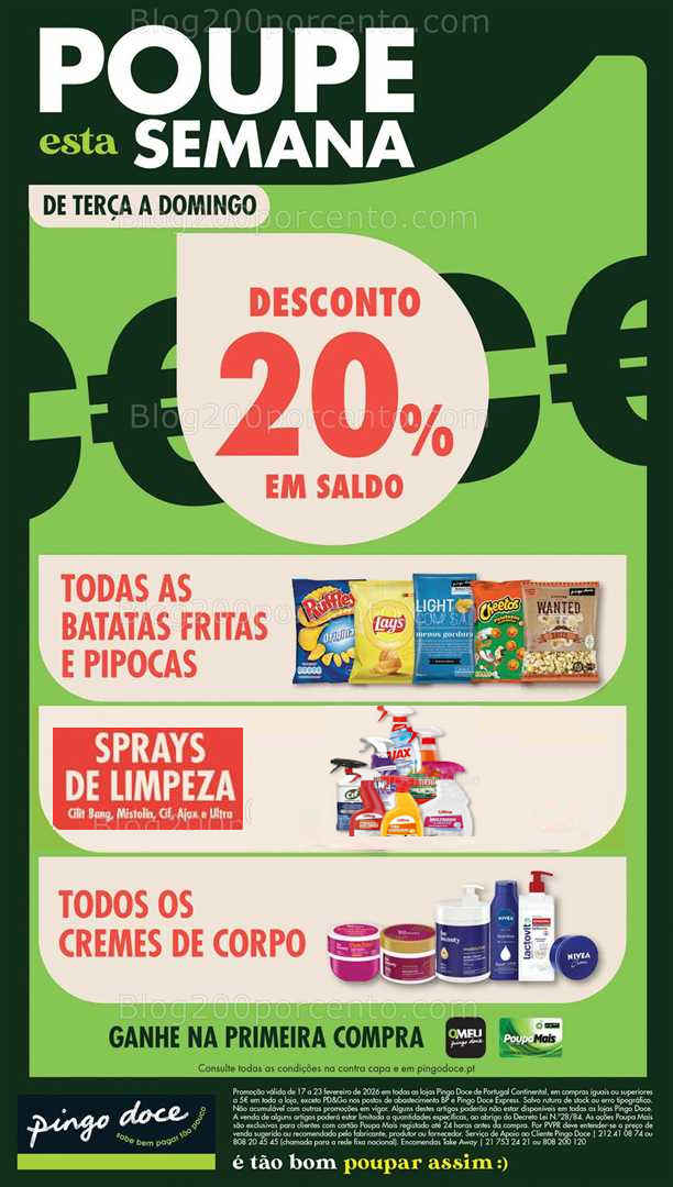 Antevisão Folheto PINGO DOCE Lojas Pequenas Promoções de 17 a 23 fevereiro