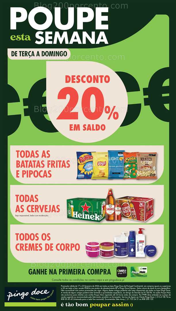 Antevisão Folheto PINGO DOCE Lojas Pequenas Promoções de 17 a 23 fevereiro