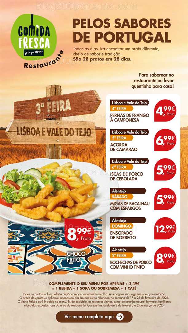 Antevisão Folheto PINGO DOCE Lojas Pequenas Promoções de 17 a 23 fevereiro