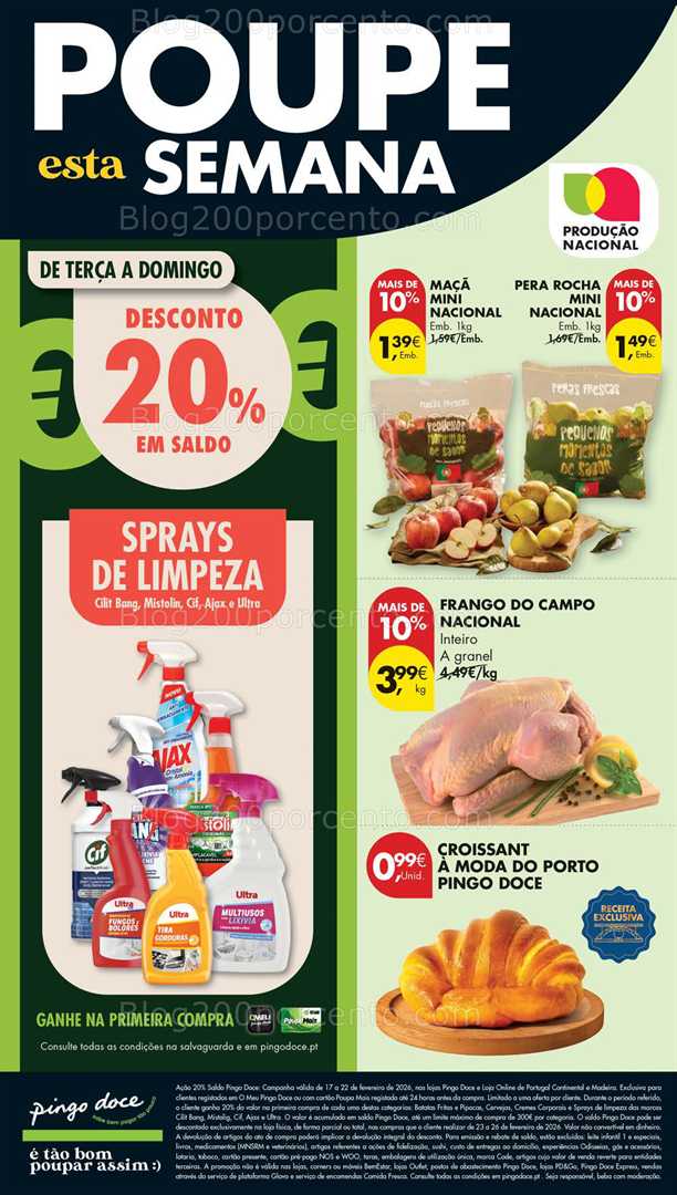 Antevisão Folheto PINGO DOCE Lojas Pequenas Promoções de 17 a 23 fevereiro