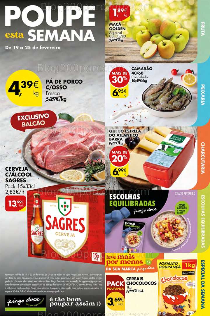 Antevisão Folheto PINGO DOCE Açores Promoções de 19 a 25 fevereiro