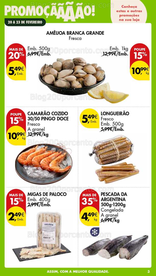Antevisão Folheto PINGO DOCE Promoções Fim de Semana - 20 a 22 fevereiro