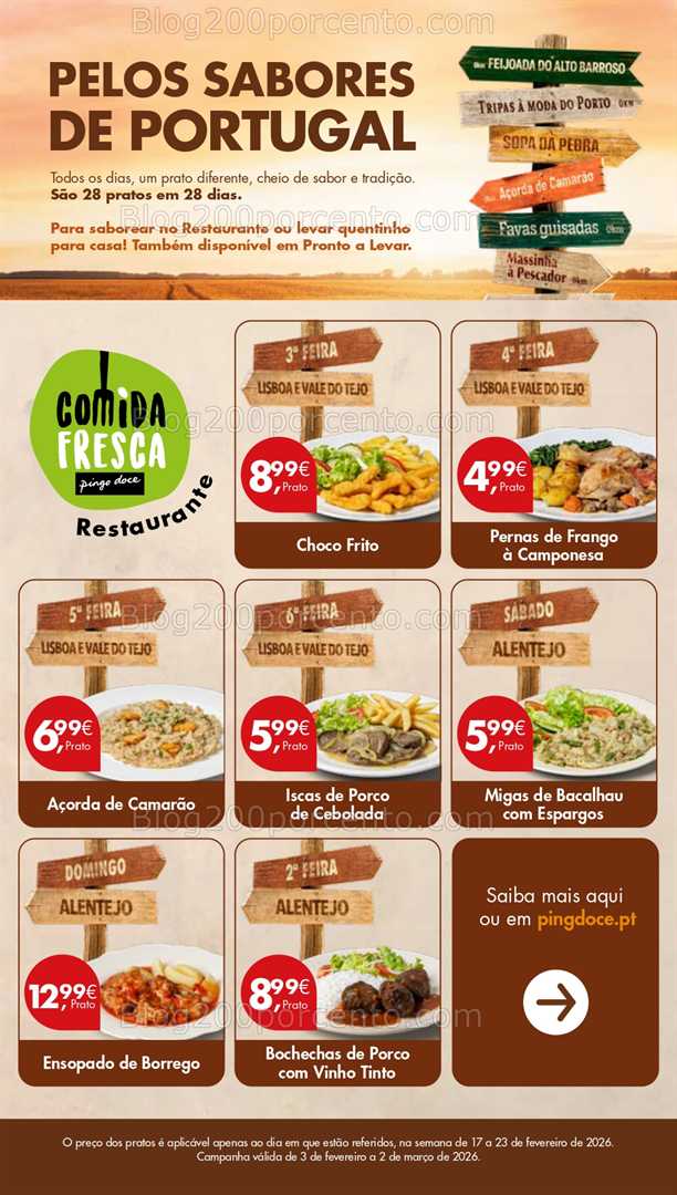 Antevisão Folheto PINGO DOCE Promoções Fim de Semana - 20 a 22 fevereiro