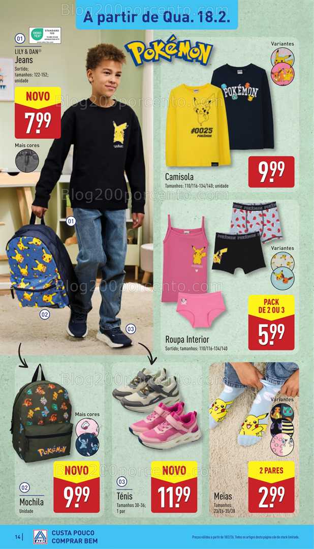 Antevisão Folheto ALDI Promoções 16 a 22 fevereiro