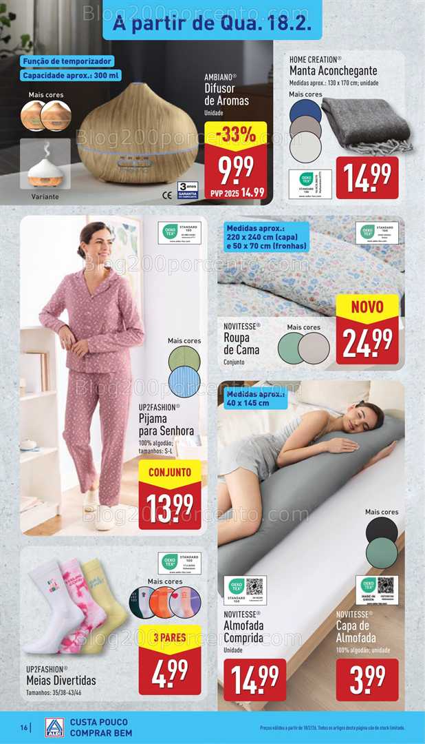 Antevisão Folheto ALDI Promoções 16 a 22 fevereiro