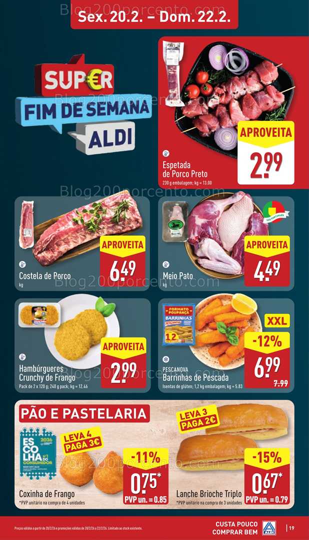 Antevisão Folheto ALDI Promoções 16 a 22 fevereiro