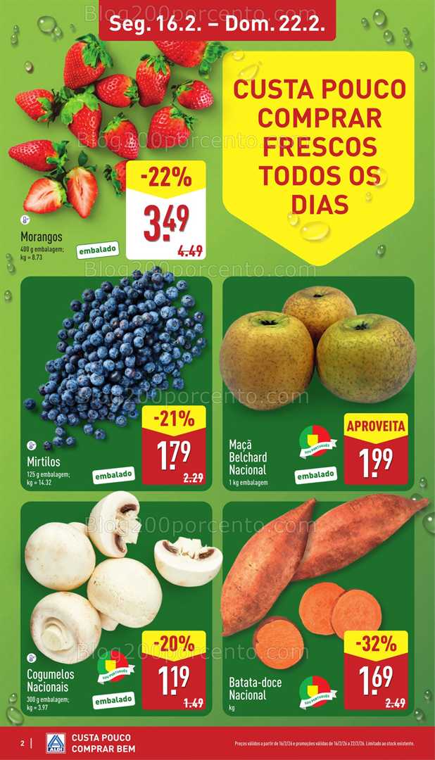 Antevisão Folheto ALDI Promoções 16 a 22 fevereiro