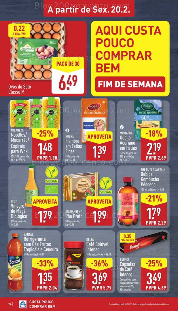 Antevisão Folheto ALDI Promoções 16 a 22 fevereiro