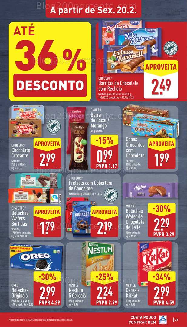 Antevisão Folheto ALDI Promoções 16 a 22 fevereiro