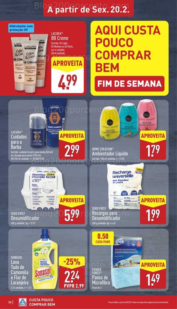 Antevisão Folheto ALDI Promoções 16 a 22 fevereiro