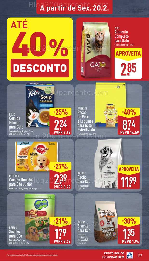 Antevisão Folheto ALDI Promoções 16 a 22 fevereiro