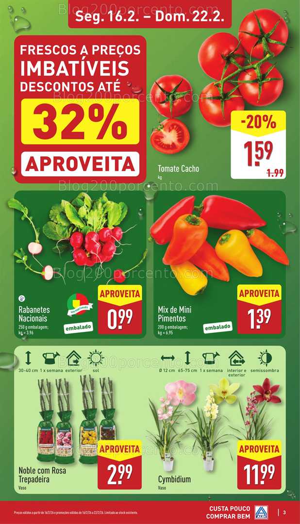 Antevisão Folheto ALDI Promoções 16 a 22 fevereiro