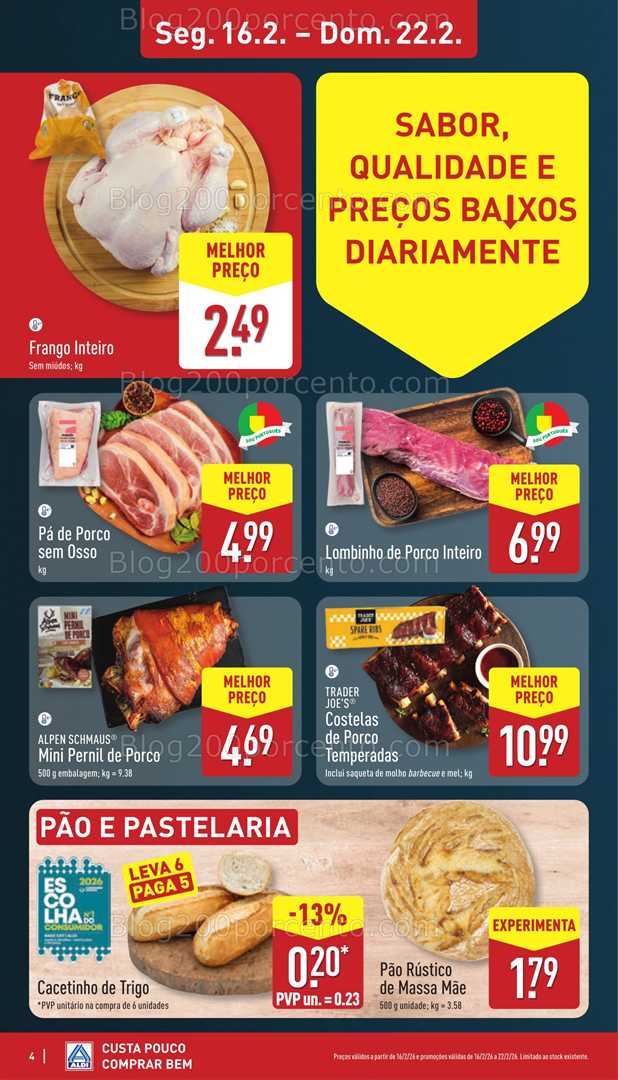 Antevisão Folheto ALDI Promoções 16 a 22 fevereiro