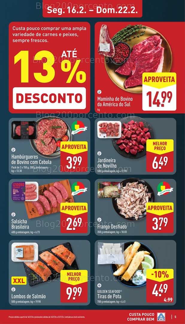 Antevisão Folheto ALDI Promoções 16 a 22 fevereiro