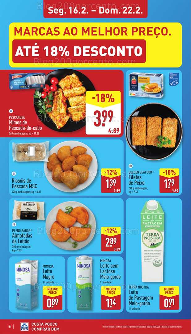Antevisão Folheto ALDI Promoções 16 a 22 fevereiro
