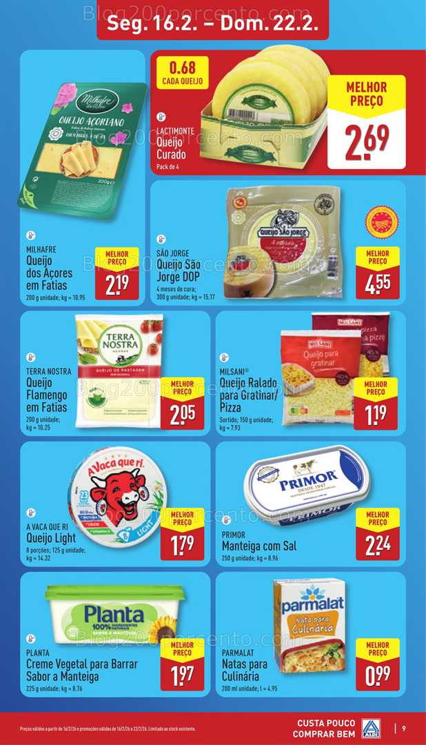 Antevisão Folheto ALDI Promoções 16 a 22 fevereiro
