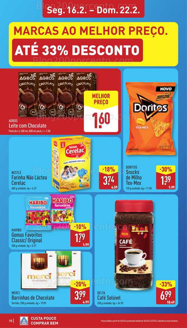 Antevisão Folheto ALDI Promoções 16 a 22 fevereiro