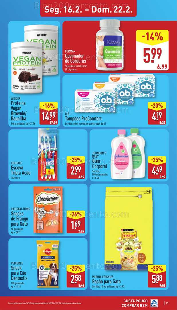 Antevisão Folheto ALDI Promoções 16 a 22 fevereiro