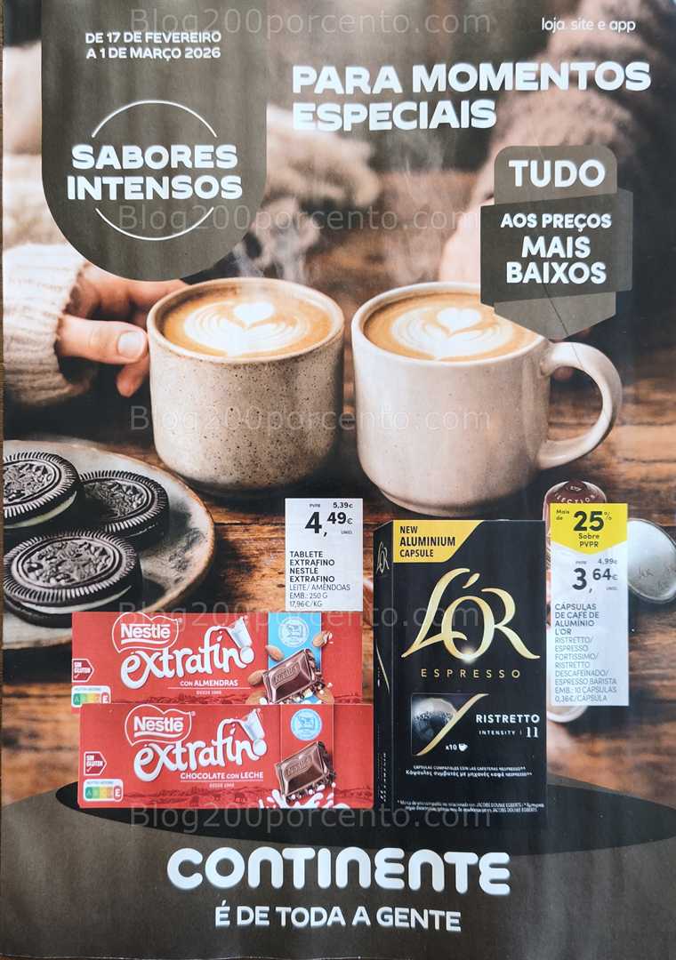 Antevisão Folheto CONTINENTE Especial Sabores Intensos Promoções 17 fevereiro a 1 março