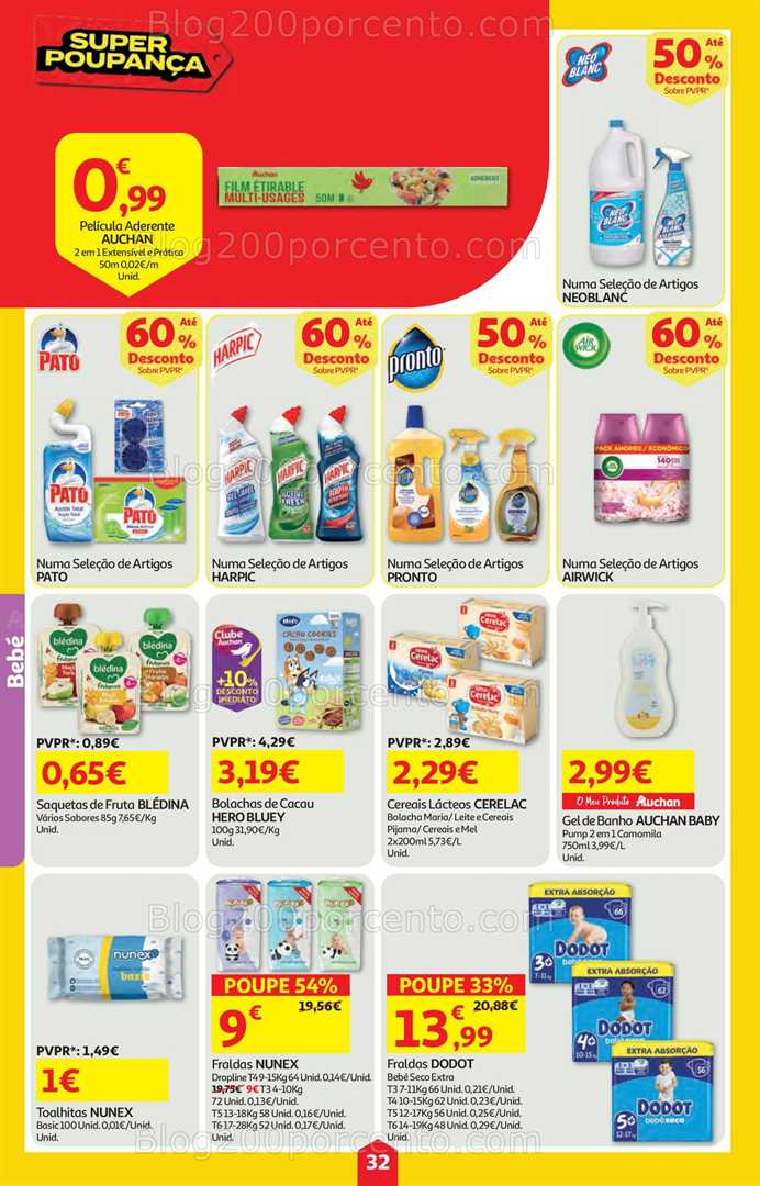 Antevisão Folheto AUCHAN Super Poupança Promoções de 5 a 11 fevereiro