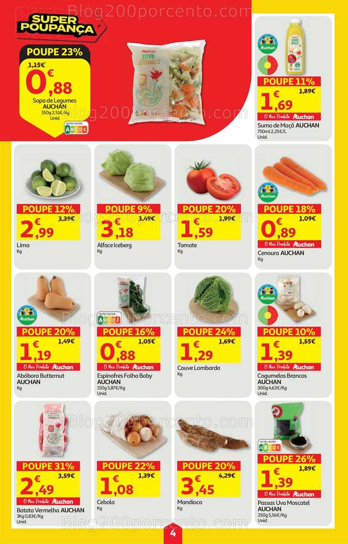 Antevisão Folheto AUCHAN Super Poupança Promoções de 5 a 11 fevereiro