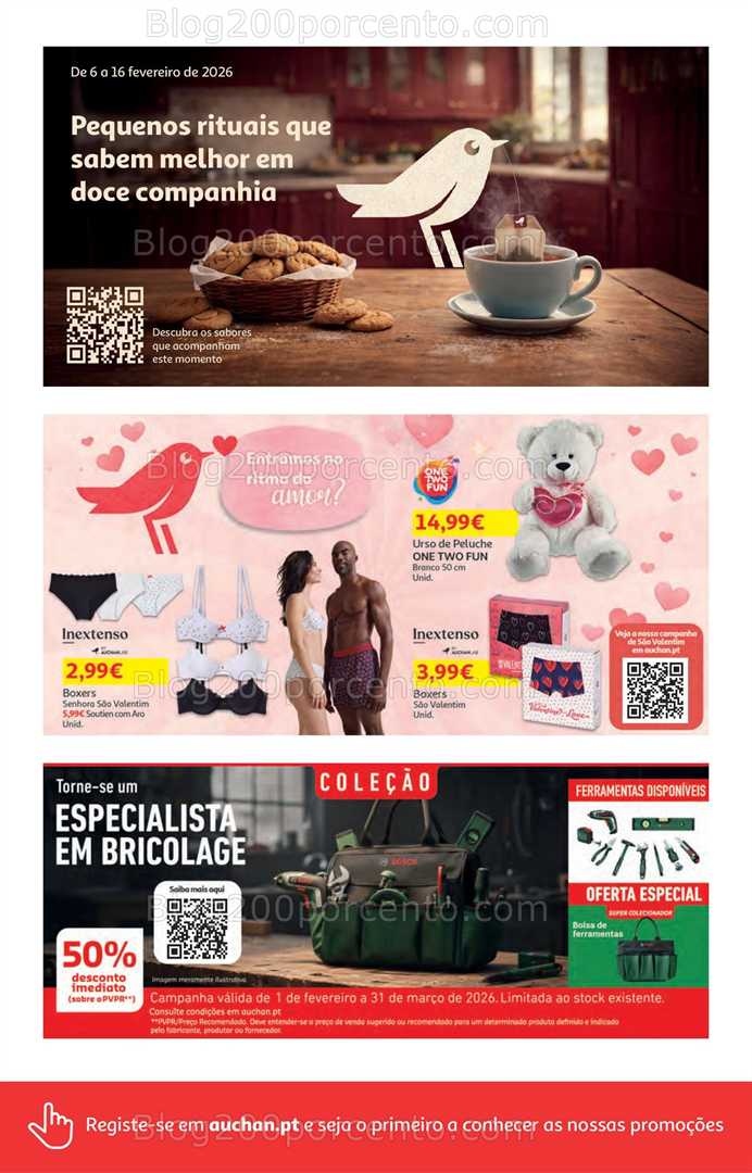 Antevisão Folheto AUCHAN Super Poupança Promoções de 5 a 11 fevereiro