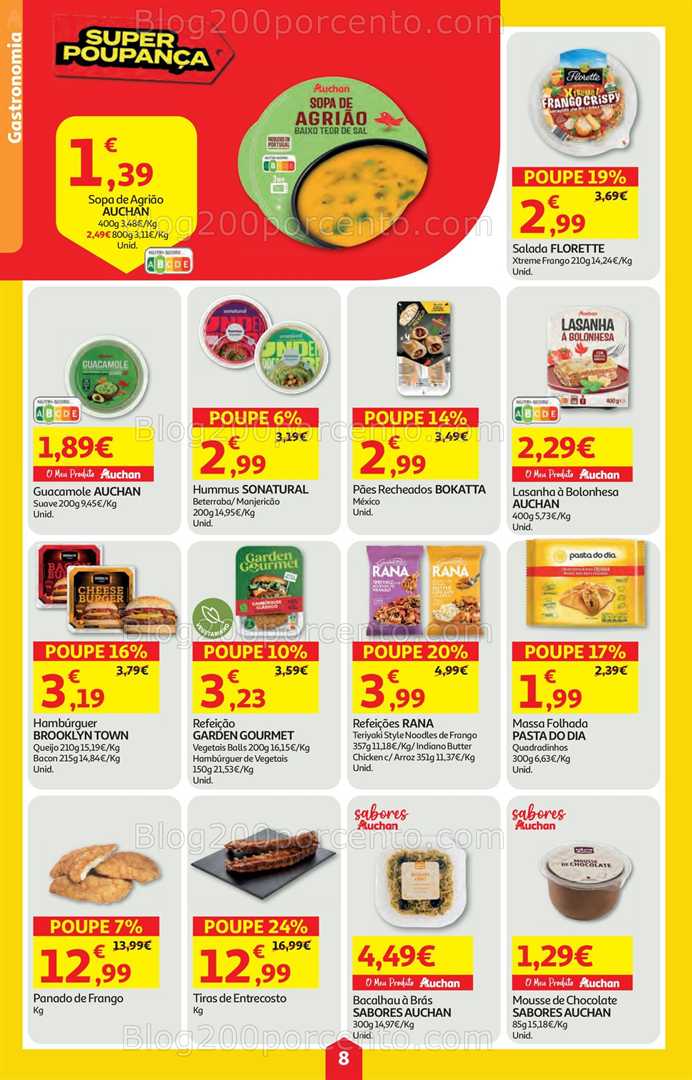 Antevisão Folheto AUCHAN Super Poupança Promoções de 5 a 11 fevereiro