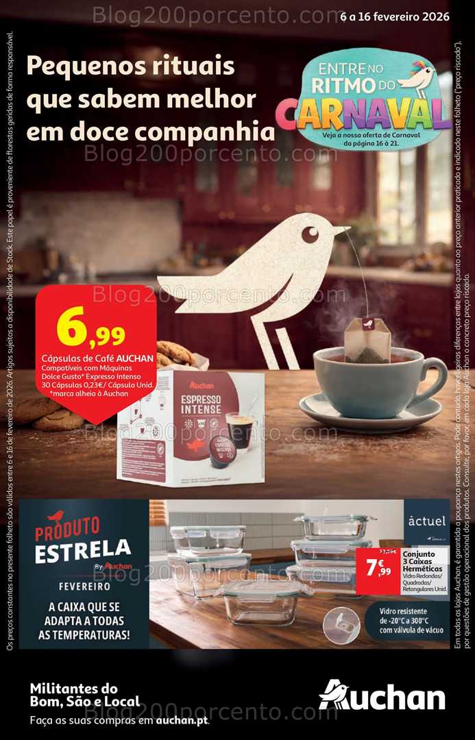 Antevisão Folheto AUCHAN Promoções de 6 a 16 fevereiro