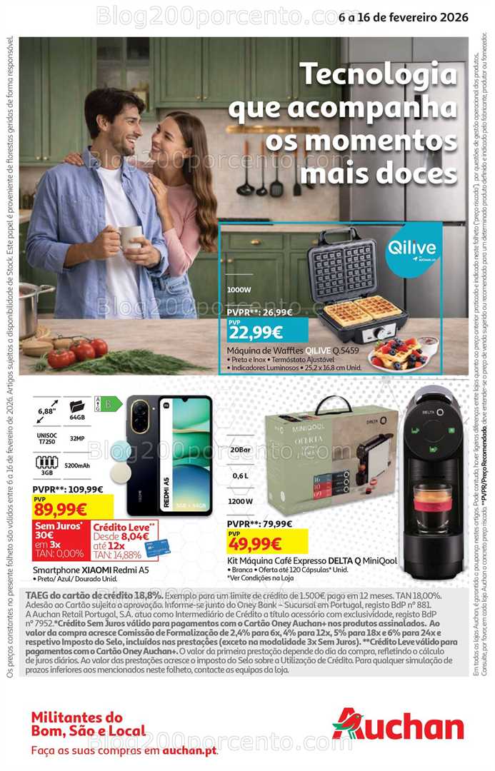 Antevisão Folheto AUCHAN Promoções de 6 a 16 fevereiro