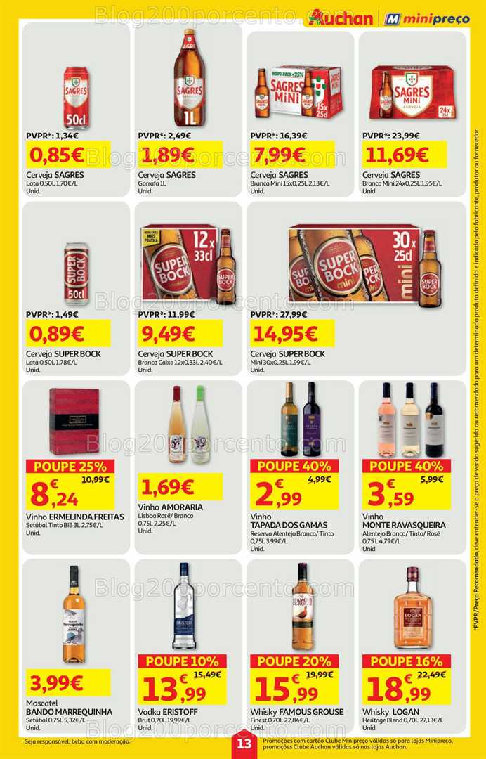 Antevisão Folheto AUCHAN - MINIPREÇO Promoções de 12 a 18 fevereiro