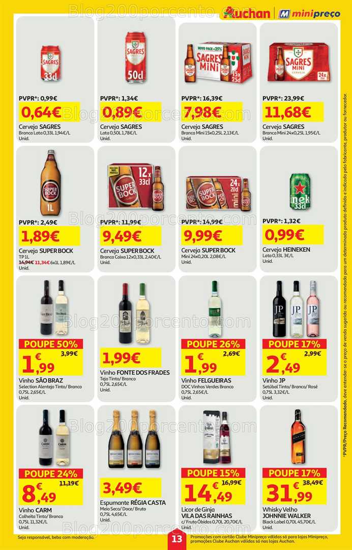 Antevisão Folheto MINIPREÇO - AUCHAN Promoções de 19 a 25 fevereiro