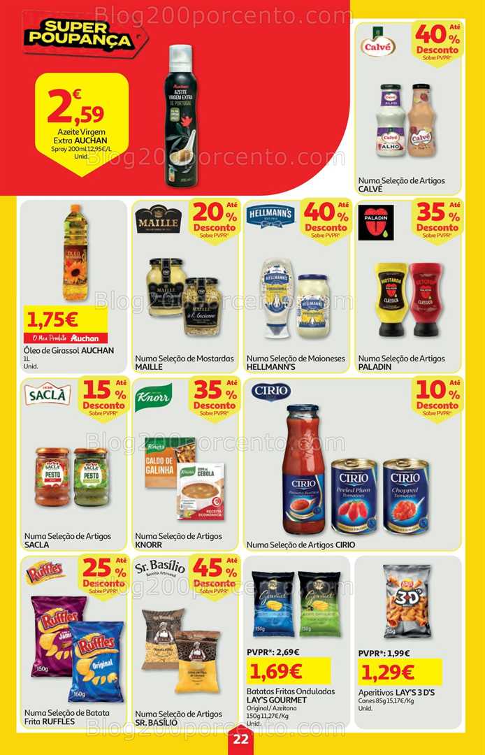 Antevisão Folheto AUCHAN Super Poupança Promoções de 19 a 25 fevereiro
