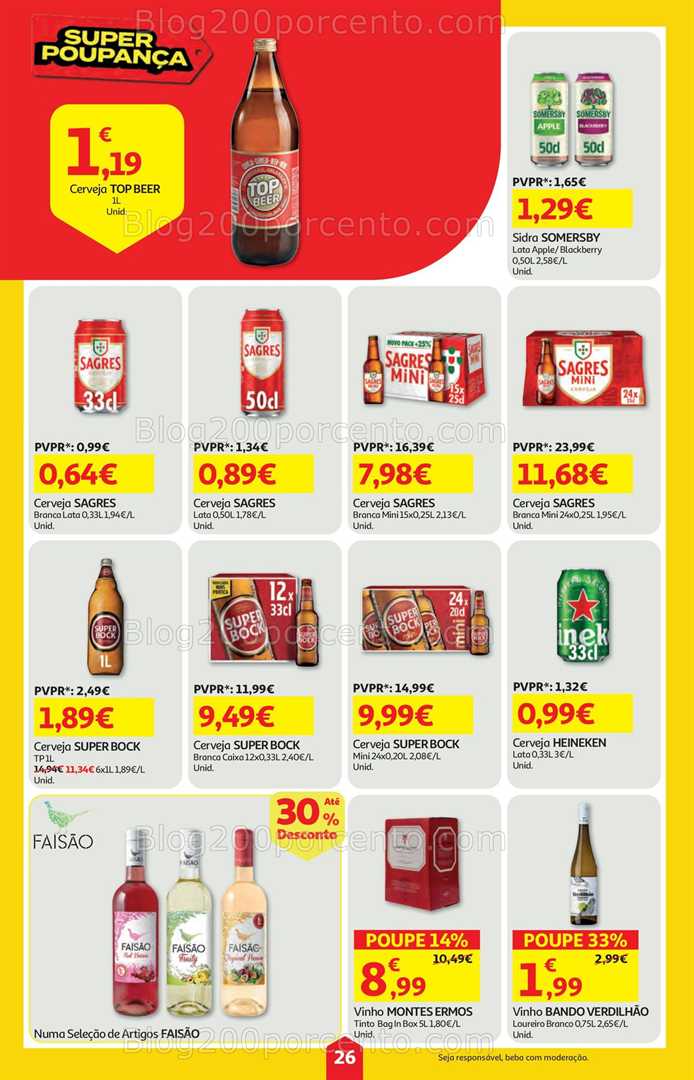 Antevisão Folheto AUCHAN Super Poupança Promoções de 19 a 25 fevereiro