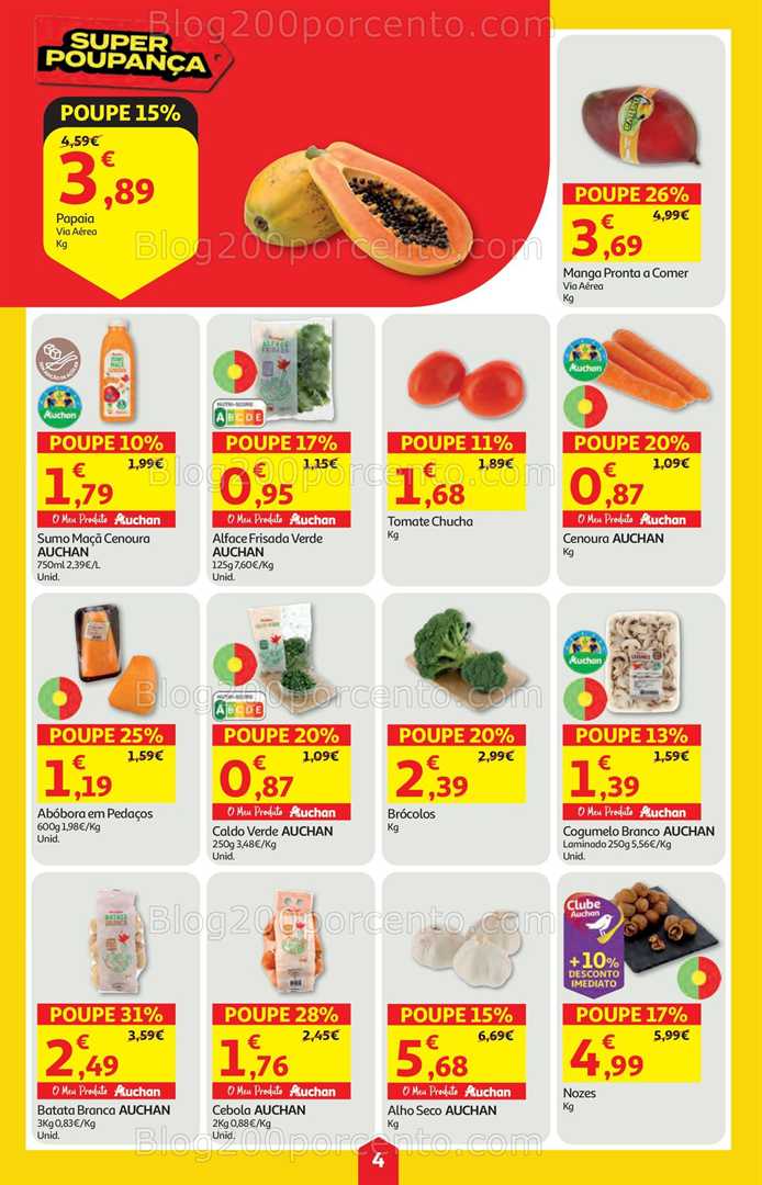 Antevisão Folheto AUCHAN Super Poupança Promoções de 19 a 25 fevereiro