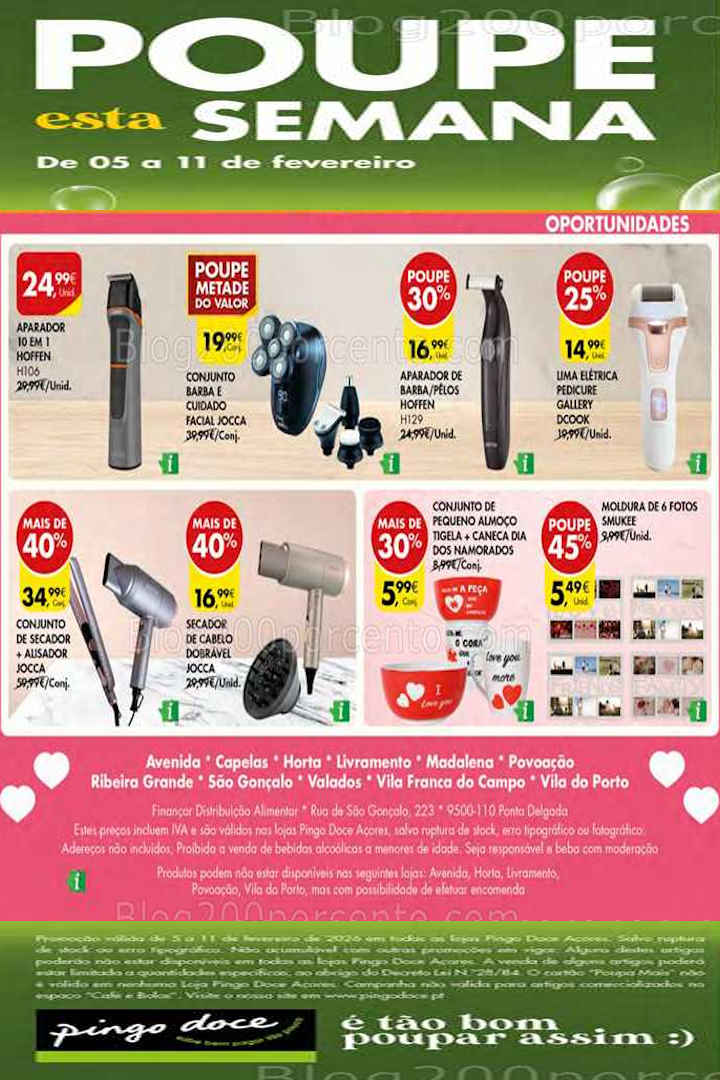 Antevisão Folheto PINGO DOCE Bazar Açores Promoções de 5 a 11 fevereiro