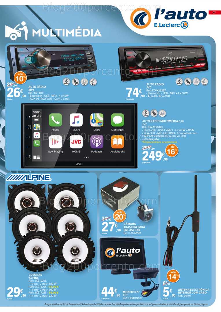 Antevisão Folheto E-LECLERC Auto Promoções 11 fevereiro a 29 março