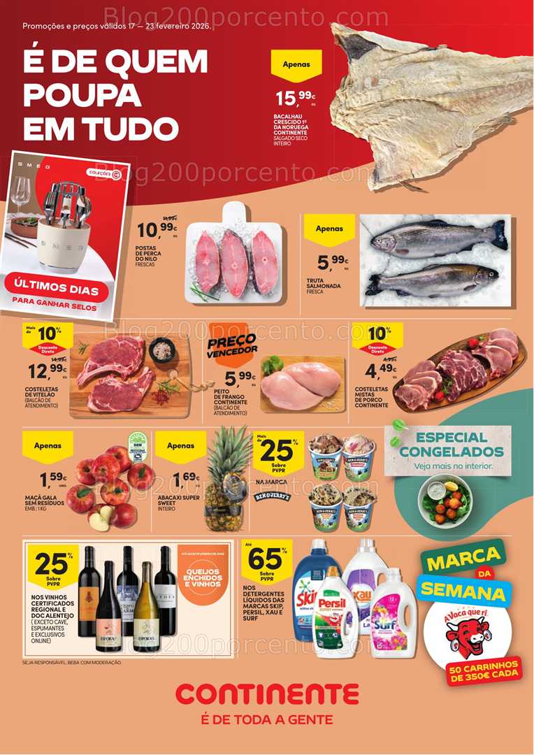 Antevisão Folheto CONTINENTE Promoções de 17 a 23 fevereiro - Edição Digital