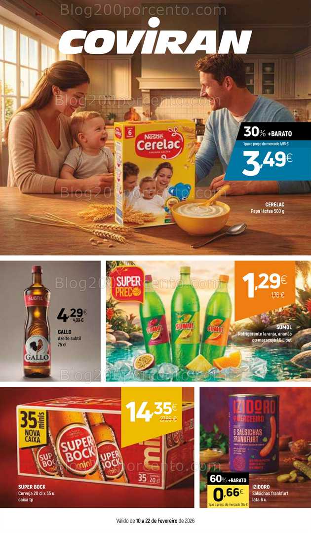 Antevisão Folheto COVIRAN Promoções 10 a 22 fevereiro