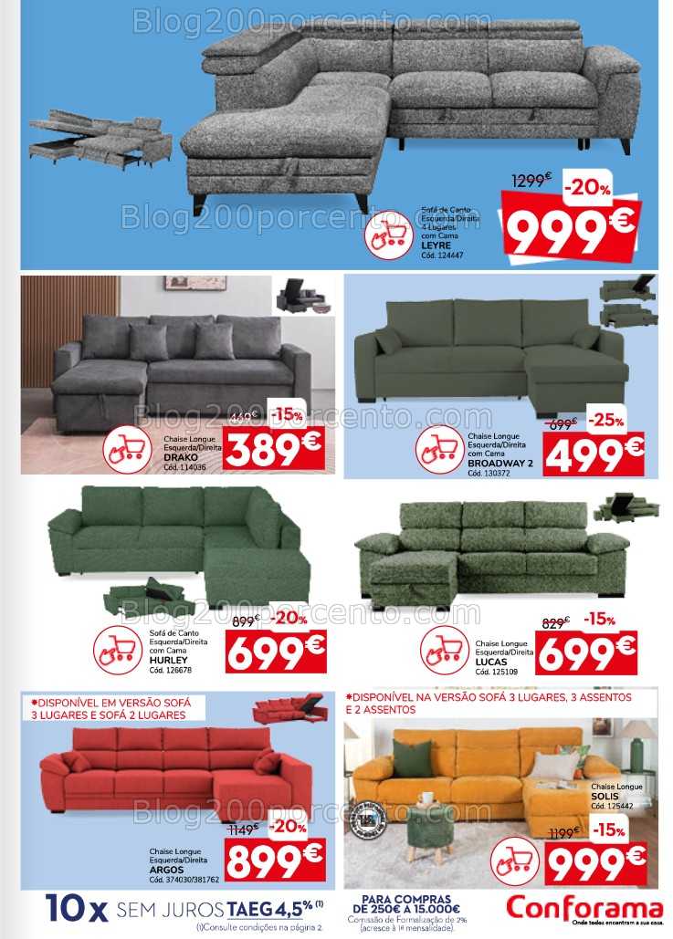 Antevisão Folheto CONFORAMA Promoções de 5 a 25 fevereiro