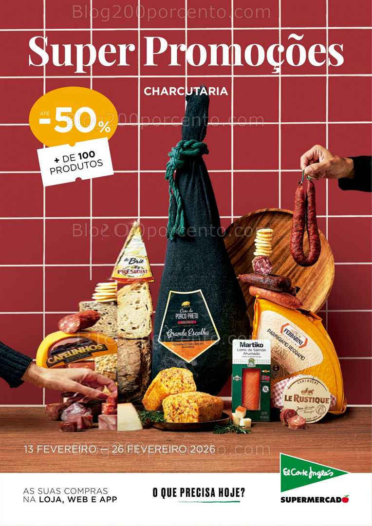 Antevisão Folheto EL CORTE INGLÉS Promoções 13 a 26 fevereiro