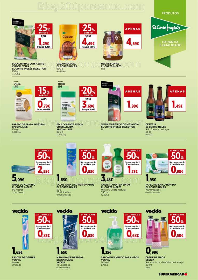 Antevisão Folheto EL CORTE INGLÉS Promoções 13 a 26 fevereiro