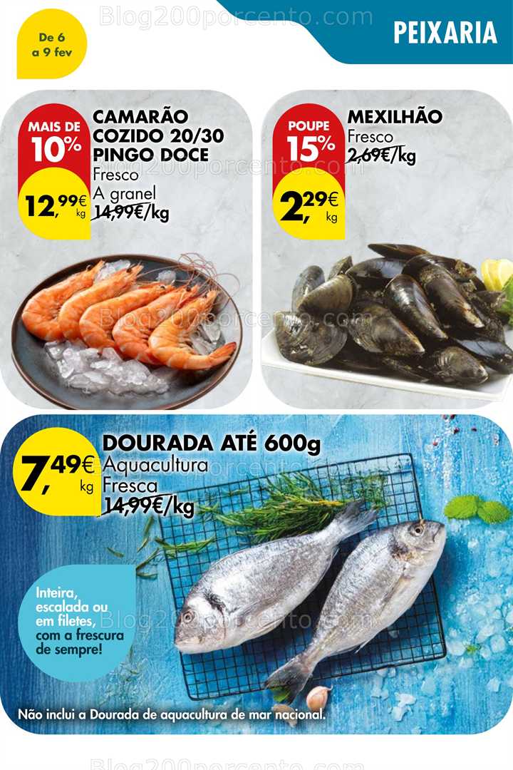 Antevisão Folheto PINGO DOCE Promoções Fim de Semana - 6 a 9 fevereiro