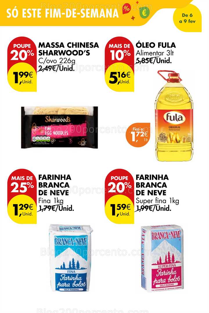 Antevisão Folheto PINGO DOCE Promoções Fim de Semana - 6 a 9 fevereiro