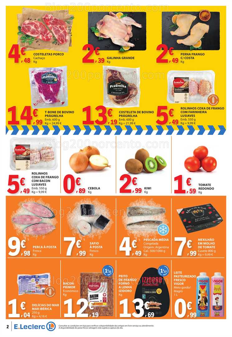 Antevisão Folheto E-LECLERC Promoções Fim de Semana - 13 a 15 fevereiro