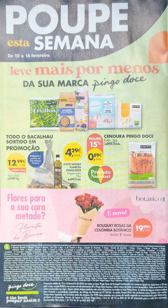 Antevisão Folheto PINGO DOCE Lojas Médias Promoções 10 a 16 fevereiro