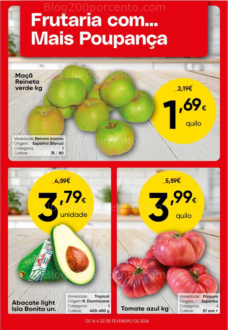 Antevisão Folheto FROIZ Promoções de 16 a 22 fevereiro