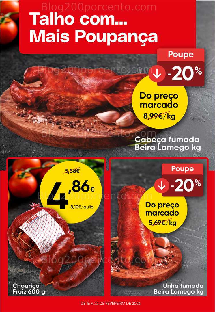 Antevisão Folheto FROIZ Promoções de 16 a 22 fevereiro