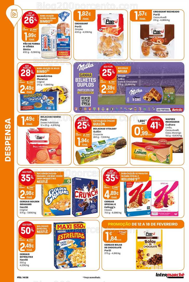 Antevisão Folheto INTERMARCHÉ Contact Promoções de 12 a 18 fevereiro