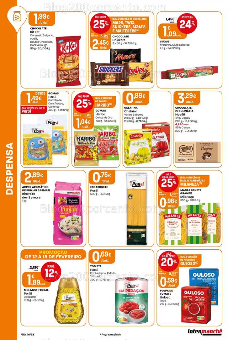 Antevisão Folheto INTERMARCHÉ Contact Promoções de 12 a 18 fevereiro